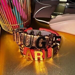 BCBG Lettered Bracelets
